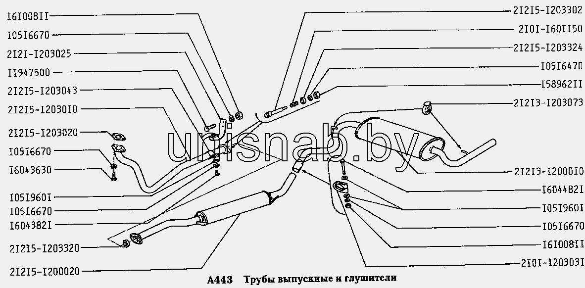 Выхлопная система нива 2131 инжектор схема