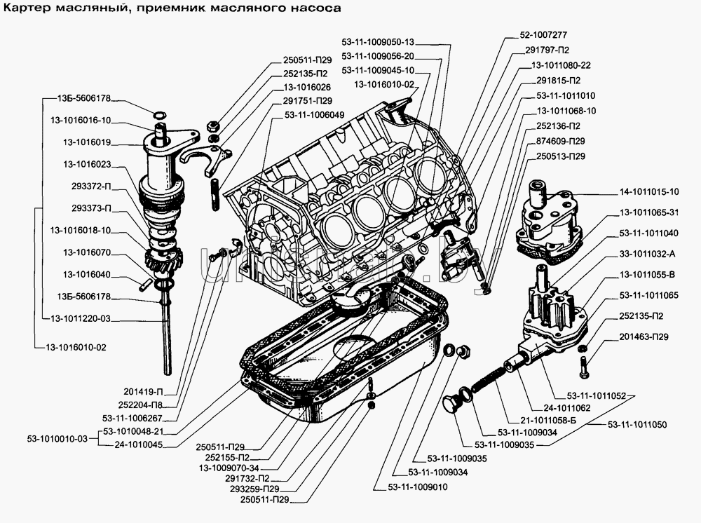 Привод масляного насоса змз 409 схема